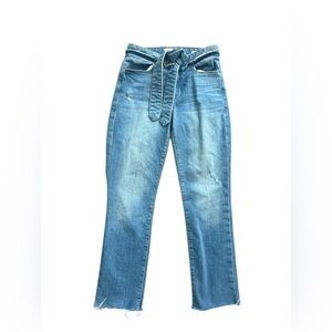 Frame Le High Straight Leg Light Wash Jean Size 24